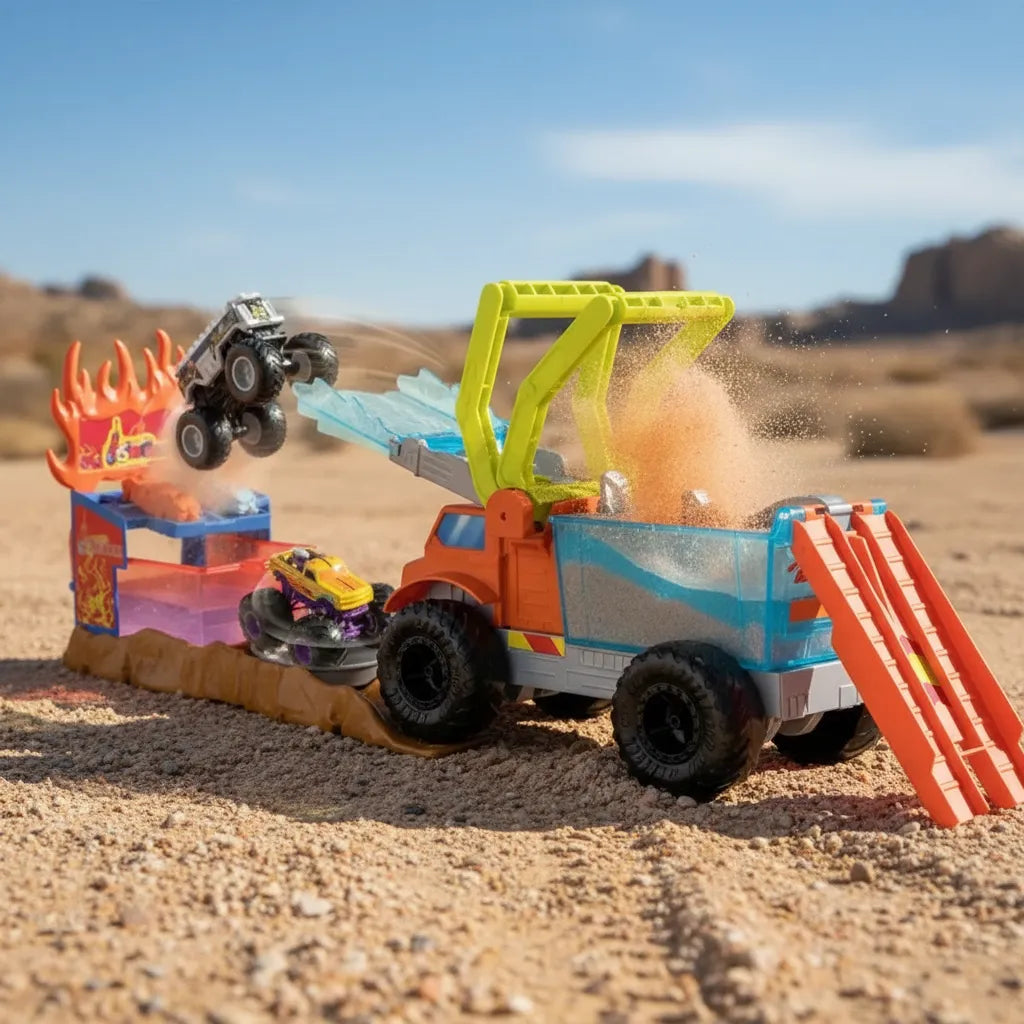 HotWheels Monster Trucks 5alarm Rescue Pista