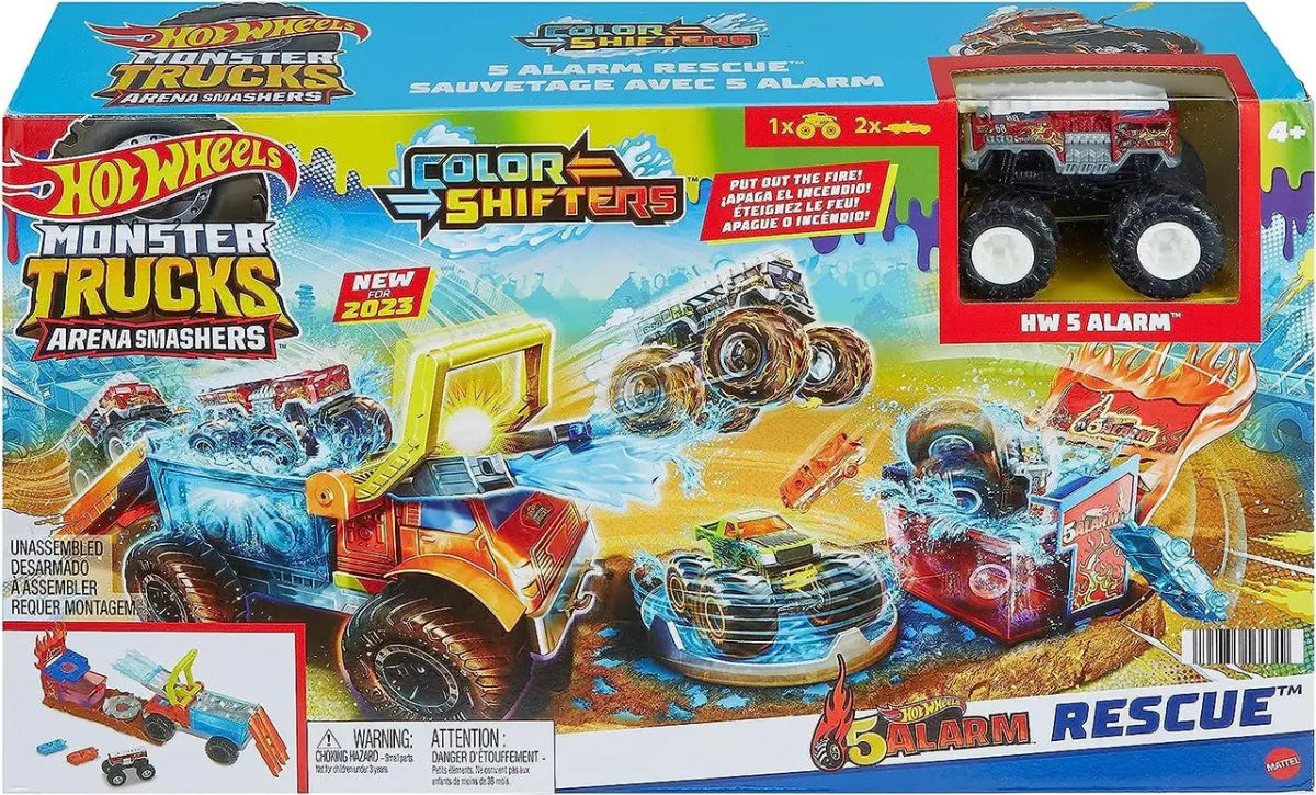 HotWheels Monster Trucks 5alarm Rescue Pista
